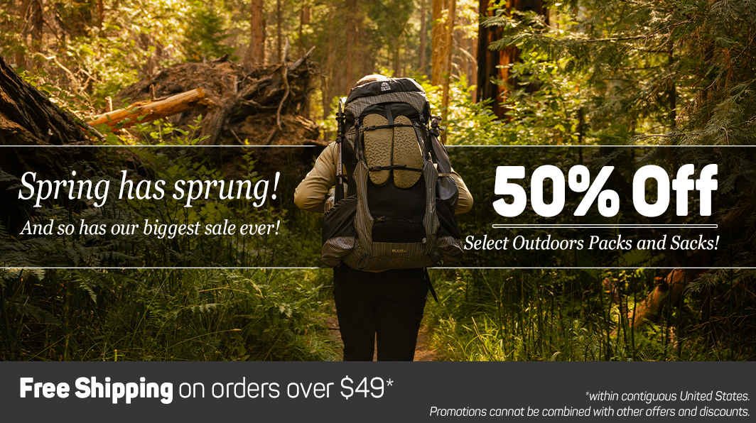 Spring is here, and with it 50% off select packs!
